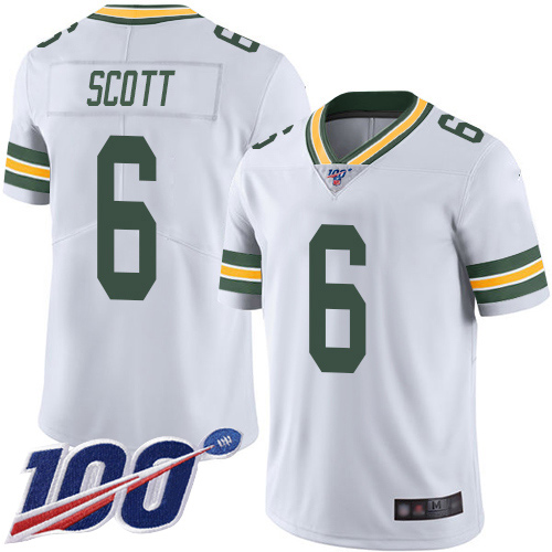 Nike Packers #6 JK Scott White Youth Stitched NFL 100th Season Vapor Limited Jersey