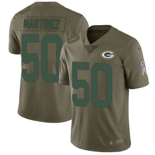 Nike Packers #50 Blake Martinez Olive Youth Stitched NFL Limited 2017 Salute to Service Jersey
