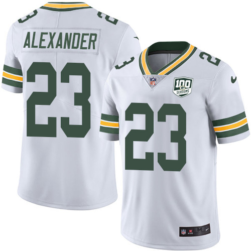 Nike Packers #23 Jaire Alexander White Youth 100th Season Stitched NFL Vapor Untouchable Limited Jersey