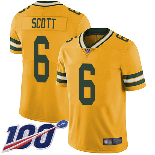 Nike Packers #6 JK Scott Yellow Youth Stitched NFL Limited Rush 100th Season Jersey