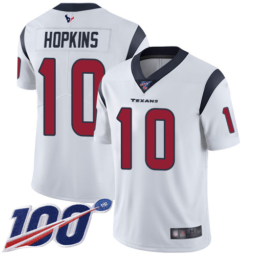 Nike Texans #10 DeAndre Hopkins White Youth Stitched NFL 100th Season Vapor Limited Jersey Nike Texans #10 DeAndre Hopkins White Youth Stitched NFL 100th Season Vapor Limited Jersey