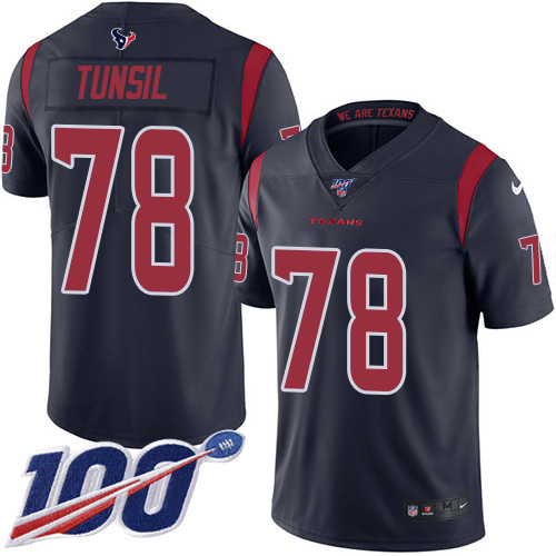 Nike Texans #78 Laremy Tunsil Navy Blue Youth Stitched NFL Limited Rush 100th Season Jersey Nike Texans #78 Laremy Tunsil Navy Blue Youth Stitched NFL Limited Rush 100th Season Jersey
