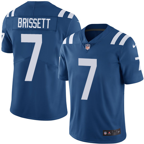 Nike Colts #7 Jacoby Brissett Royal Blue Team Color Youth Stitched NFL Vapor Untouchable Limited Jersey