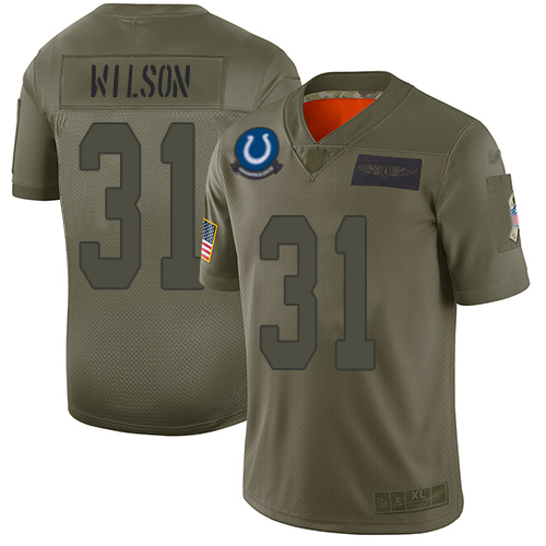 Nike Colts #31 Quincy Wilson Camo Youth Stitched NFL Limited 2019 Salute to Service Jersey