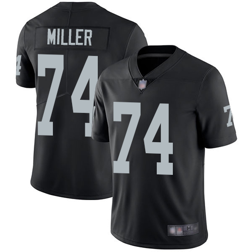 Nike Raiders #74 Kolton Miller Black Team Color Youth Stitched NFL Vapor Untouchable Limited Jersey