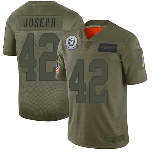 Nike Raiders #42 Karl Joseph Camo Youth Stitched NFL Limited 2019 Salute to Service Jersey