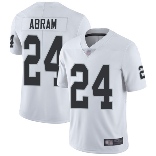 Nike Raiders #24 Johnathan Abram White Youth Stitched NFL Vapor Untouchable Limited Jersey Nike Raiders #24 Johnathan Abram White Youth Stitched NFL Vapor Untouchable Limited Jersey