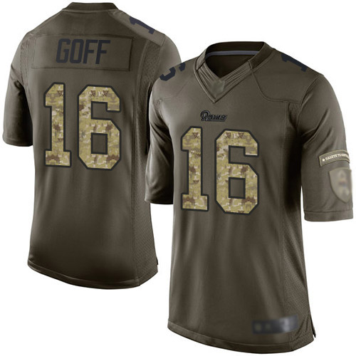Nike Rams #16 Jared Goff Green Youth Stitched NFL Limited 2015 Salute to Service Jersey Nike Rams #16 Jared Goff Green Youth Stitched NFL Limited 2015 Salute to Service Jersey
