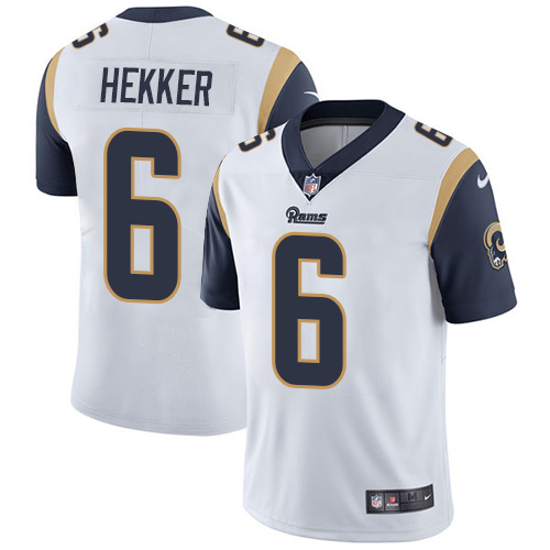 Nike Rams #6 Johnny Hekker White Youth Stitched NFL Vapor Untouchable Limited Jersey Nike Rams #6 Johnny Hekker White Youth Stitched NFL Vapor Untouchable Limited Jersey