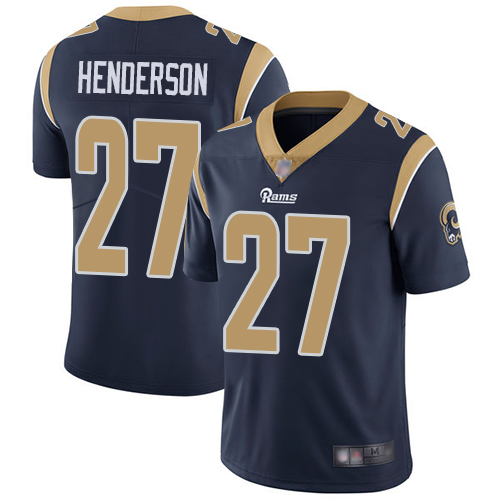 Nike Rams #27 Darrell Henderson Navy Blue Team Color Youth Stitched NFL Vapor Untouchable Limited Jersey Nike Rams #27 Darrell Henderson Navy Blue Team Color Youth Stitched NFL Vapor Untouchable Limited Jersey