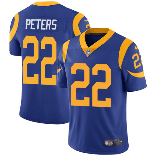 Nike Rams #22 Marcus Peters Royal Blue Alternate Youth Stitched NFL Vapor Untouchable Limited Jersey Nike Rams #22 Marcus Peters Royal Blue Alternate Youth Stitched NFL Vapor Untouchable Limited Jersey