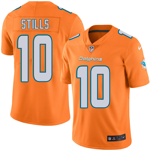 Nike Dolphins #10 Kenny Stills Orange Youth Stitched NFL Limited Rush Jersey Nike Dolphins #10 Kenny Stills Orange Youth Stitched NFL Limited Rush Jersey