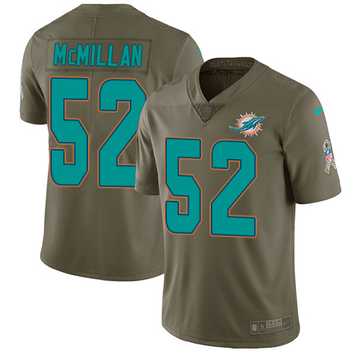 Nike Dolphins #52 Raekwon McMillan Olive Youth Stitched NFL Limited 2017 Salute to Service Jersey Nike Dolphins #52 Raekwon McMillan Olive Youth Stitched NFL Limited 2017 Salute to Service Jersey