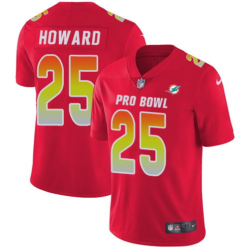 Nike Dolphins #25 Xavien Howard Red Youth Stitched NFL Limited AFC 2019 Pro Bowl Jersey Nike Dolphins #25 Xavien Howard Red Youth Stitched NFL Limited AFC 2019 Pro Bowl Jersey