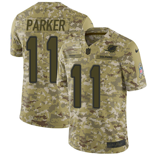 Nike Dolphins #11 DeVante Parker Camo Youth Stitched NFL Limited 2018 Salute to Service Jersey Nike Dolphins #11 DeVante Parker Camo Youth Stitched NFL Limited 2018 Salute to Service Jersey