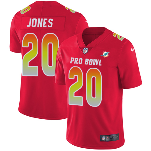 Nike Dolphins #20 Reshad Jones Red Youth Stitched NFL Limited AFC 2018 Pro Bowl Jersey Nike Dolphins #20 Reshad Jones Red Youth Stitched NFL Limited AFC 2018 Pro Bowl Jersey