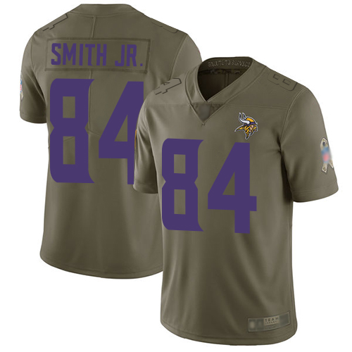 Nike Vikings #84 Irv Smith Jr. Olive Youth Stitched NFL Limited 2017 Salute to Service Jersey Nike Vikings #84 Irv Smith Jr. Olive Youth Stitched NFL Limited 2017 Salute to Service Jersey