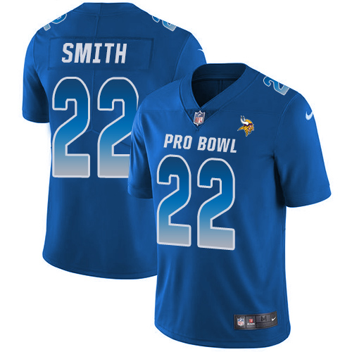 Nike Vikings #22 Harrison Smith Royal Youth Stitched NFL Limited NFC 2018 Pro Bowl Jersey Nike Vikings #22 Harrison Smith Royal Youth Stitched NFL Limited NFC 2018 Pro Bowl Jersey