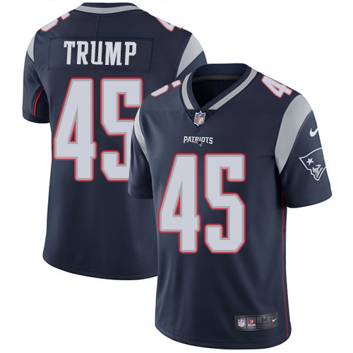 Nike Patriots #45 Donald Trump Navy Blue Team Color Youth Stitched NFL Vapor Untouchable Limited Jersey