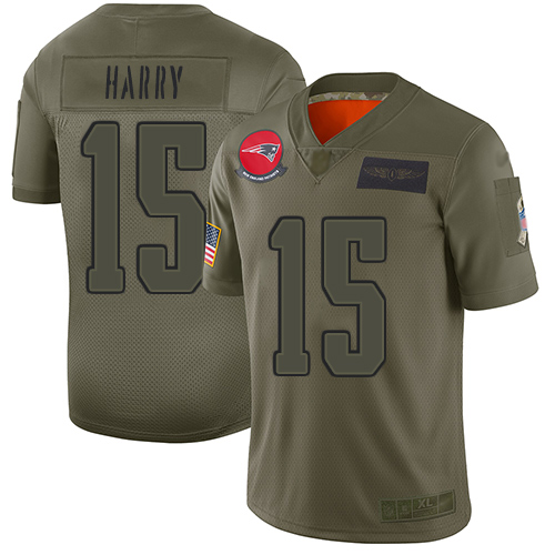 Nike Patriots #15 N'Keal Harry Camo Youth Stitched NFL Limited 2019 Salute to Service Jersey Nike Patriots #15 N'Keal Harry Camo Youth Stitched NFL Limited 2019 Salute to Service Jersey