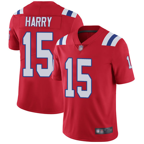 Nike Patriots #15 N'Keal Harry Red Alternate Youth Stitched NFL Vapor Untouchable Limited Jersey