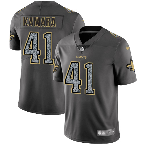 Nike Saints #41 Alvin Kamara Gray Static Youth Stitched NFL Vapor Untouchable Limited Jersey Nike Saints #41 Alvin Kamara Gray Static Youth Stitched NFL Vapor Untouchable Limited Jersey