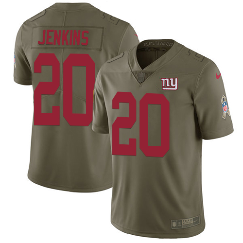 Nike Giants #20 Janoris Jenkins Olive Youth Stitched NFL Limited 2017 Salute to Service Jersey Nike Giants #20 Janoris Jenkins Olive Youth Stitched NFL Limited 2017 Salute to Service Jersey