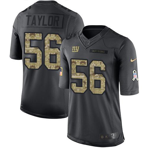 Nike Giants #56 Lawrence Taylor Black Youth Stitched NFL Limited 2016 Salute to Service Jersey Nike Giants #56 Lawrence Taylor Black Youth Stitched NFL Limited 2016 Salute to Service Jersey