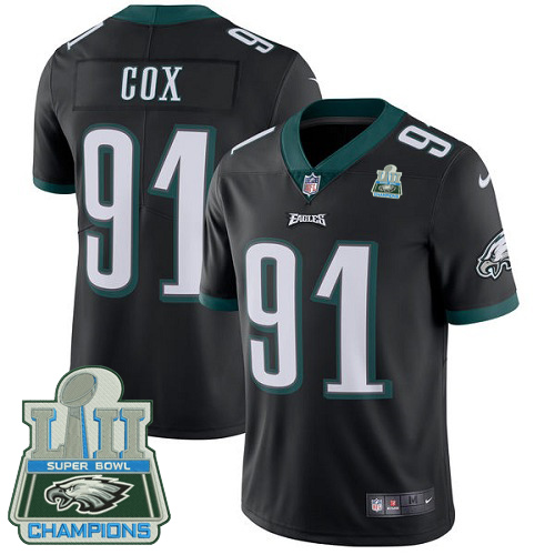 Nike Eagles #91 Fletcher Cox Black Alternate Super Bowl LII Champions Youth Stitched NFL Vapor Untouchable Limited Jersey Nike Eagles #91 Fletcher Cox Black Alternate Super Bowl LII Champions Youth Stitched NFL Vapor Untouchable Limited Jersey