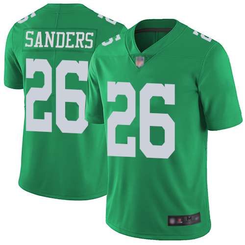 Nike Eagles #26 Miles Sanders Green Youth Stitched NFL Limited Rush Jersey Nike Eagles #26 Miles Sanders Green Youth Stitched NFL Limited Rush Jersey