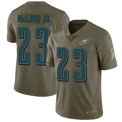 Nike Eagles #23 Rodney McLeod Jr Olive Youth Stitched NFL Limited 2017 Salute to Service Jersey Nike Eagles #23 Rodney McLeod Jr Olive Youth Stitched NFL Limited 2017 Salute to Service Jersey
