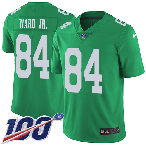 Nike Eagles #84 Greg Ward Jr. Green Youth Stitched NFL Limited Rush 100th Season Jersey Nike Eagles #84 Greg Ward Jr. Green Youth Stitched NFL Limited Rush 100th Season Jersey