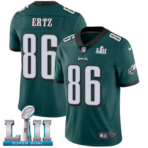 Nike Eagles #86 Zach Ertz Midnight Green Team Color Super Bowl LII Youth Stitched NFL Vapor Untouchable Limited Jersey Nike Eagles #86 Zach Ertz Midnight Green Team Color Super Bowl LII Youth Stitched NFL Vapor Untouchable Limited Jersey