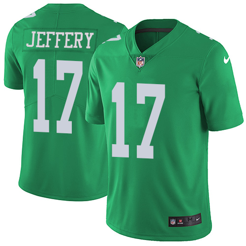 Nike Eagles #17 Alshon Jeffery Green Youth Stitched NFL Limited Rush Jersey Nike Eagles #17 Alshon Jeffery Green Youth Stitched NFL Limited Rush Jersey