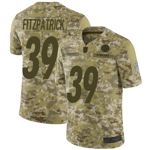 Nike Steelers #39 Minkah Fitzpatrick Camo Youth Stitched NFL Limited 2018 Salute to Service Jersey Nike Steelers #39 Minkah Fitzpatrick Camo Youth Stitched NFL Limited 2018 Salute to Service Jersey