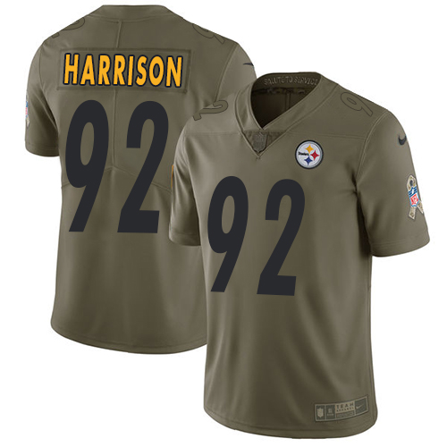 Nike Steelers #92 James Harrison Olive Youth Stitched NFL Limited 2017 Salute to Service Jersey Nike Steelers #92 James Harrison Olive Youth Stitched NFL Limited 2017 Salute to Service Jersey