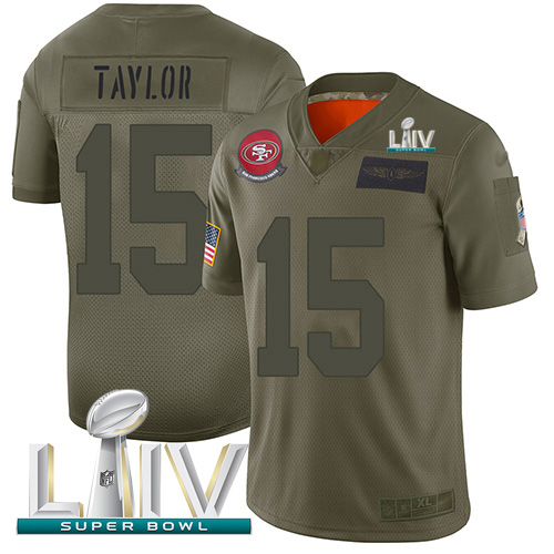 Nike 49ers #15 Trent Taylor Camo Super Bowl LIV 2020 Youth Stitched NFL Limited 2019 Salute To Service Jersey Nike 49ers #15 Trent Taylor Camo Super Bowl LIV 2020 Youth Stitched NFL Limited 2019 Salute To Service Jersey