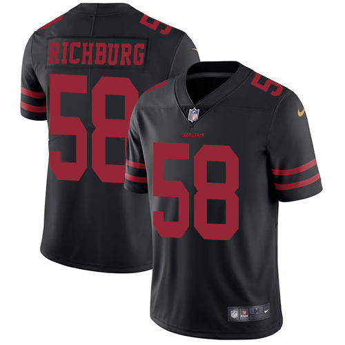 Nike 49ers #58 Weston Richburg Black Alternate Youth Stitched NFL Vapor Untouchable Limited Jersey Nike 49ers #58 Weston Richburg Black Alternate Youth Stitched NFL Vapor Untouchable Limited Jersey