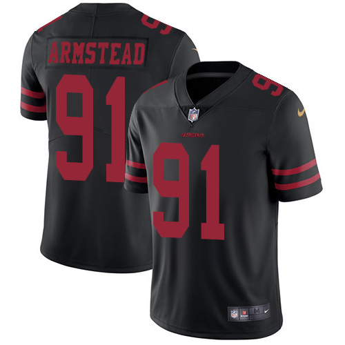 Nike 49ers #91 Arik Armstead Black Alternate Youth Stitched NFL Vapor Untouchable Limited Jersey Nike 49ers #91 Arik Armstead Black Alternate Youth Stitched NFL Vapor Untouchable Limited Jersey