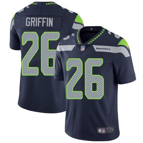 Nike Seahawks #26 Shaquem Griffin Steel Blue Team Color Youth Stitched NFL Vapor Untouchable Limited Jersey