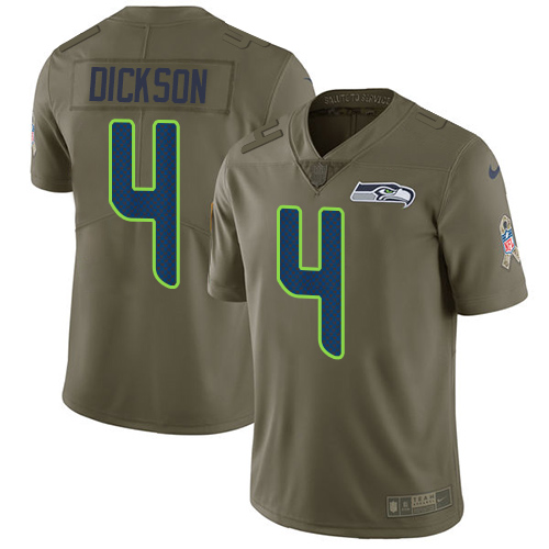 Nike Seahawks #4 Michael Dickson Olive Youth Stitched NFL Limited 2017 Salute to Service Jersey Nike Seahawks #4 Michael Dickson Olive Youth Stitched NFL Limited 2017 Salute to Service Jersey