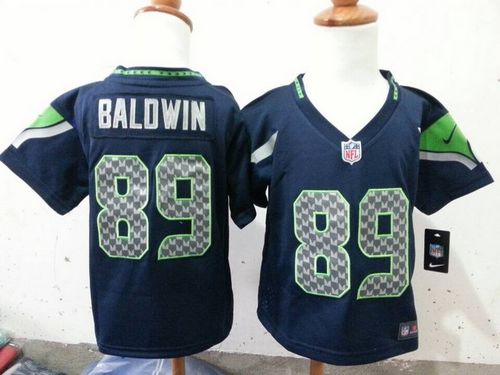 Toddler Nike Seahawks #89 Doug Baldwin Steel Blue Team Color Stitched NFL Elite Jersey