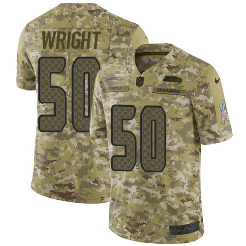 Nike Seahawks #50 K.J. Wright Camo Youth Stitched NFL Limited 2018 Salute to Service Jersey Nike Seahawks #50 K.J. Wright Camo Youth Stitched NFL Limited 2018 Salute to Service Jersey