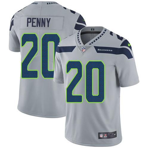 Nike Seahawks #20 Rashaad Penny Grey Alternate Youth Stitched NFL Vapor Untouchable Limited Jersey Nike Seahawks #20 Rashaad Penny Grey Alternate Youth Stitched NFL Vapor Untouchable Limited Jersey