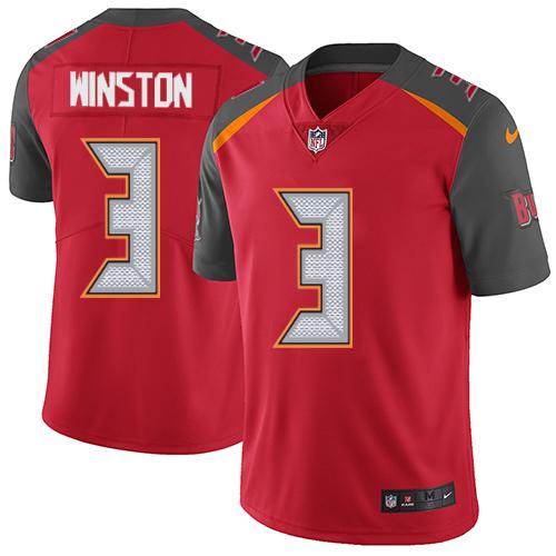 Nike Buccaneers #3 Jameis Winston Red Team Color Youth Stitched NFL Vapor Untouchable Limited Jersey Nike Buccaneers #3 Jameis Winston Red Team Color Youth Stitched NFL Vapor Untouchable Limited Jersey