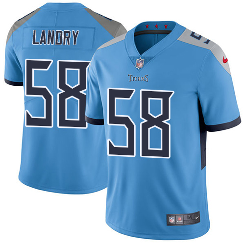 Nike Titans #58 Harold Landry Light Blue Alternate Youth Stitched NFL Vapor Untouchable Limited Jersey