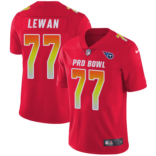 Nike Titans #77 Taylor Lewan Red Youth Stitched NFL Limited AFC 2019 Pro Bowl Jersey Nike Titans #77 Taylor Lewan Red Youth Stitched NFL Limited AFC 2019 Pro Bowl Jersey