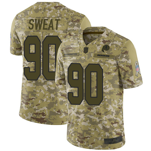 Nike Redskins #90 Montez Sweat Camo Youth Stitched NFL Limited 2018 Salute to Service Jersey