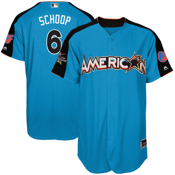 Orioles #6 Jonathan Schoop Blue 2017 All-Star American League Stitched Youth MLB Jersey