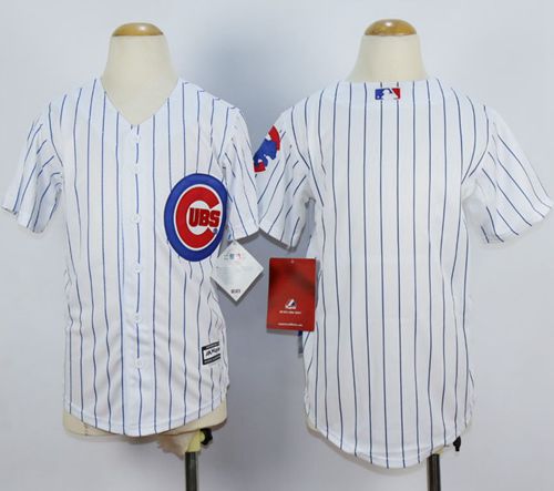 Cubs Blank White(Blue Strip) Cool Base Stitched Youth MLB Jersey Cubs Blank White(Blue Strip) Cool Base Stitched Youth MLB Jersey